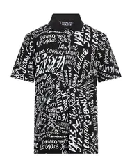 ヴェルサーチ メンズ トップス ポロシャツ VERSACE JEANS COUTURE ポロシャツ Black ブラックのサムネイル