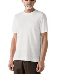 ゼニア メンズ トップス シャツ ZEGNA Oasi Lino T Shirt White ホワイトのサムネイル