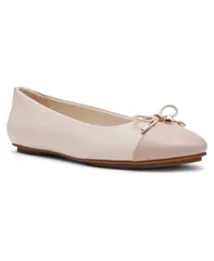 アンクライン レディース シューズ パンプス キャップ Anne Klein Womens Luci Cap Toe Ballet Flats BoneTaupe トープのサムネイル