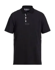 ヴェルサーチ メンズ トップス ポロシャツ VERSACE JEANS COUTURE Black ブラックのサムネイル
