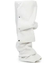 アザレア ワン レディース シューズ ブーツ・レインブーツ トール Azalea Wang Fabian Fuzzy Adjustable Snap Tall Boots Cream クリームのサムネイル