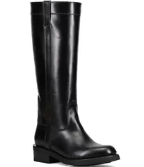フライ レディース シューズ ブーツ・レインブーツ レザー Frye Viv Leatheriding Boots Black ブラックのサムネイル