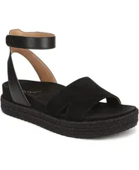 バイオニック レディース シューズ パンプス サンダル Vionic Womens Yucca Espadrille Sandals Black suede ブラックのサムネイル