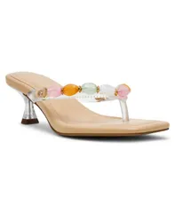 アンクライン レディース シューズ サンダル ヒール Anne Klein Womens Gwenn Thong Kitten Heel Dressandals Multi マルチカラーのサムネイル