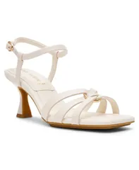 アンクライン レディース シューズ サンダル Anne Klein Womens Jazlyn Square Toe Dressandals White ホワイトのサムネイル