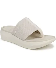 バイオニック レディース シューズ パンプス サンダル Vionic Womens Aqua Thong Sandals Ivory leather and gore アイボリーのサムネイル