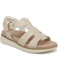 ドクター・ショール レディース シューズ サンダル Dr Scholls Womens Penny Fisherman Flat Sandals Off White Faux Leather オフホワのサムネイル