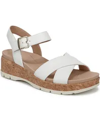 ドクター・ショール レディース シューズ サンダル Dr Scholls Womens Free Love Strappy Sandals White Faux Leather ホワイトのサムネイル