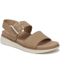 ドクター・ショール レディース シューズ サンダル Dr Scholls Womens Posie Slingback Sandals Cuban Beige Faux Leather ベージュのサムネイル