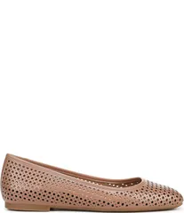 バイオニック レディース シューズ パンプス レザー Vionic Orinda Perforated Leather Ballet Flats Mocha Mousse モカのサムネイル