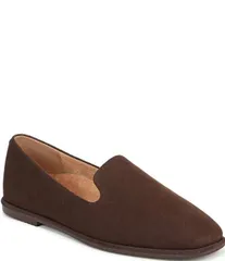 バイオニック レディース シューズ パンプスエード ローファー Vionic Willa 20 Suede Slip On Loafers Chocolate チョコレートのサムネイル