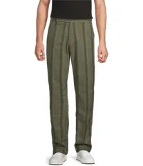 ムラノ メンズ ボトムス カジュアルパンツ Murano Seville Collection Stripe Zac Fit Suit Separates Dress Pants Green グリーンのサムネイル