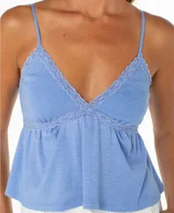 ロキシー レディース トップス シャツ Vネック Roxy Womens Coastal Sun VNeck Tank Top Cornflowerのサムネイル