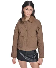 リーバイス レディース アウター ジャケット・ブルゾン キルティング Levis Womens Diamond Quilted Jacket Bisonのサムネイル