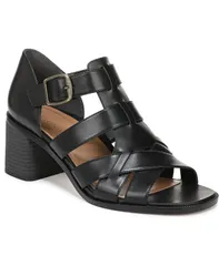 バイオニック レディース シューズ パンプス サンダル Vionic Womens Marcella Strappy Sandals Black leather ブラックのサムネイル