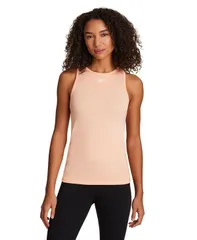 リーボック レディース トップス タンクトップ クルーネック Reebok Womens Marled Crewneck Performance Tank Top Future Peacheatherのサムネイル