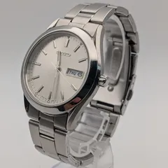 美品【稼働品・電池交換済】SEIKO セイコー 7N43-9080 メンズ 腕時計 クォーツ デイデイト 純正ブレス ヴィンテージ Vintage Seiko