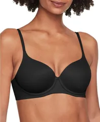 ワーナーズ レディース トップス Tシャツ Warners Womens Cloud 9 Easy Size Underwire TShirt Bra1051A Black ブラックのサムネイル