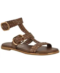 ゲス レディース シューズ サンダル GUESS Womens Lylnet Woven Gladiator Flat Sandals Dark Brown ブラウンのサムネイル