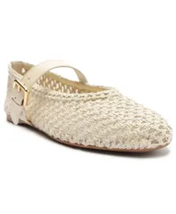 アレッツォ レディース シューズ パンプス Arezzo Womens Abby Woven Ballet Flats Panacotaのサムネイル