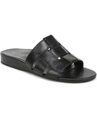 バイオニック レディース シューズ パンプス サンダル Vionic Womens Glendora Slide Sandals Black leather ブラックのサムネイル