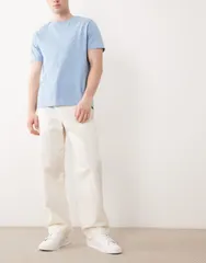 セレクティッド メンズ ボトムス カジュアルパンツ Selected loose chino pants in cream Birch クリームのサムネイル