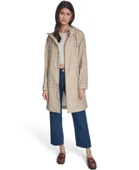 リーバイス レディース アウター ジャケット・ブルゾン Levis Womens Raglan Sleeve Rain Jacket Brn Check チェックのサムネイル