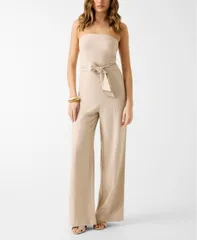 ゲス レディース トップス ジャンプスーツ GUESS Womens Jackie WideLeg Jumpsuit WARM SLATE MULTI スレートのサムネイル