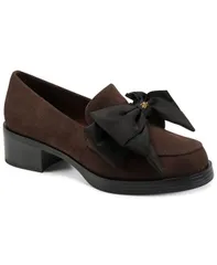 カール ラガーフェルド レディース シューズ パンプス ローファー KARLAGERFELD PARIS Womens Camilia Bow SlipOn Loafers Canyon Brownのサムネイル