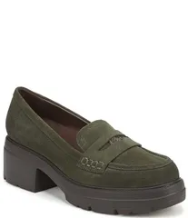 ナチュライザー レディース シューズ スリッポン・ローファー スエード Naturalizer Lumosuede Lug Sole Penny Loafer Pumps Cactus Clayのサムネイル