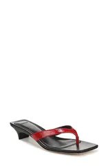 ヴィンス レディース シューズ パンプス サンダル レザー Vince Sanjuan Leather Thong Sandal Women CRIMSON RED レッドのサムネイル