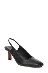 ヴィンス レディース シューズ ヒール レザー Vince Ven Leather Slingback Pump BLACK ブラックのサムネイル