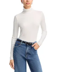 エージー レディース トップス シャツ タートルネック リブ AG The Chels Long Sleeve Ribbed Turtleneck Powderのサムネイル