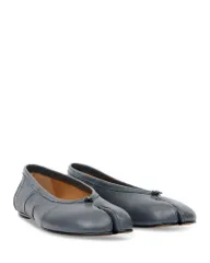 マルタンマルジェラ レディース シューズ パンプス レザー Maison Margiela Womens Tabi Leather Ballerina Flats Grey グレーのサムネイル