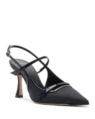 アレクサンドラバードマン レディース シューズ パンプス Alexandre Birman Womens Tita Moire 85 Pumps MarinoscuroDark Blue ブルーのサムネイル