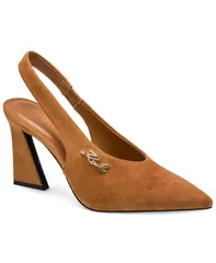 カール ラガーフェルド レディース シューズ パンプス KARLAGERFELD PARIS Womens Lauryn Slingback Pumps Tan Suede タンのサムネイル