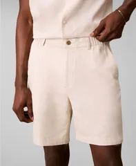 カルバンクライン メンズ ボトムス ハーフパンツ・ショーツ ショートパンツ リネン Calvin Klein Mens 7 Straight Linen Blend Elastic Waistbandのサムネイル