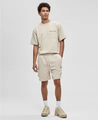 モードオブワン メンズ ボトムス ハーフパンツ・ショーツ プリント パイル ショートパンツ Mode of One Mens RegularFit Printed 7 French Terry Carのサムネイル