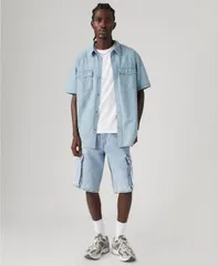リーバイス メンズ ボトムス ハーフパンツ・ショーツ ショートパンツ Levis Premiumens 478 Baggy 12 Cargo Shorts My Pockets Fullのサムネイル