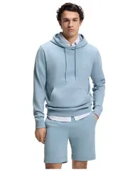 ヒューゴボス メンズ アウター パーカー・スウェット パイル コットン ロゴ Hugo Boss Mens CottonTerry Logo Patchoodie Open Blue ブルーのサムネイル