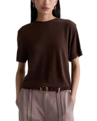 エージー レディース トップス Tシャツ AG Charli Relaxed Short Sleeve Tee Oak Barrelのサムネイル