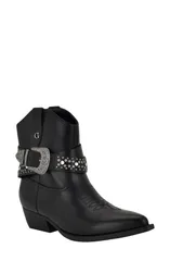 ゲス レディース シューズ ブーツ・レインブーツ GUESS Lansly Western Boot Women BLACK 001 ブラックのサムネイル