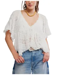 フリーピープル レディース トップス シャツ レース Free People In Your Dreams Lace Top Clean Ivory アイボリーのサムネイル
