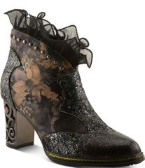 ラリティステ レディース シューズ ブーツ・レインブーツ フラワー柄 プリント フリル レザー フラワー LARTISTE Razzy Floral Print Leather Studded Rufのサムネイル