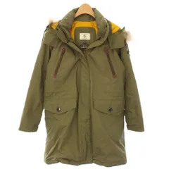 エーグル AIGLE モッズコート ダウンコート アウター ジップアップ GORE-TEX ラクーンファー S カーキ 8604-47402 /TK ■MAのサムネイル