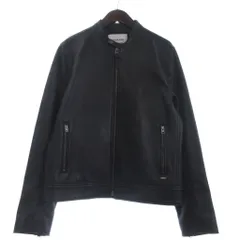 コーチ COACH ライダースジャケット レザー シングル 長袖 CU407 黒 ブラック Mのサムネイル