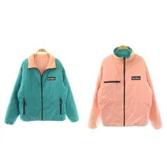 ワイルドシングス WILDTHINGS プリマロフト 中綿ジャケット リバーシブル ナイロン ジップアップ M ピンク グリーン /MY ■OS ■GY01のサムネイル