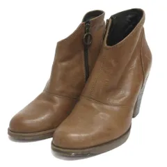 フィオレンティーニベーカー FIORENTINI+BAKER ブーティ サイドジップ ヒール レザー 茶 ブラウン 37 ■TCのサムネイル