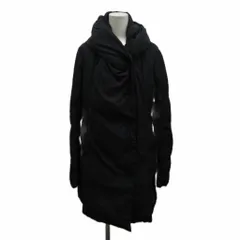 アルマーニ ジーンズ ARMANI JEANS ダウンコート 40 黒 ブラック 長袖 フード付き ドレープネック /PP ■GY40のサムネイル