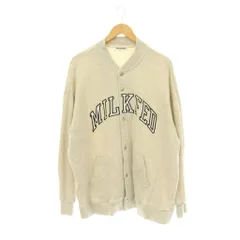 ミルクフェド MILKFED. LOGO SWEAT JACKET ジャケット ブルゾン スナップボタン F グレージュ /CX ■OSのサムネイル